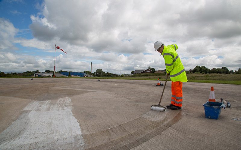 contractor completing line removal
